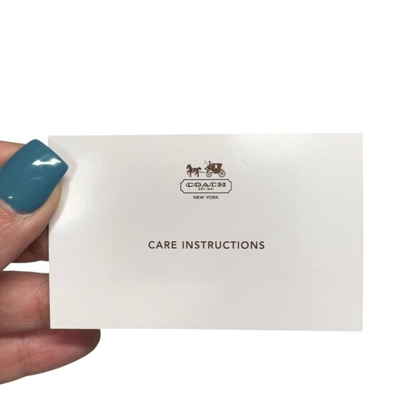 Coach Campbell Universal Zip Around Leather Turn Lock Wristlet Wallet Blue - Picture 8 of 16